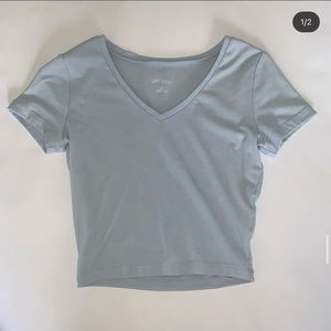 Baby Blue Crop Top